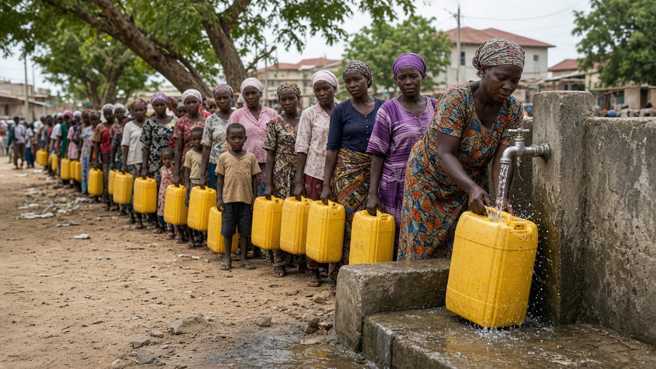 Lilongwe Water Shortage: Causes, Areas Affected, and What Residents Can Do 1 feat water queue