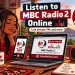 How to Listen to MBC Radio 2 Malawi: Live Online, FM Frequencies and More 20 Pixel art of a woman in headphones listening to MBC Radio 2FM on a phone and laptop, with Lake Malawi behind her